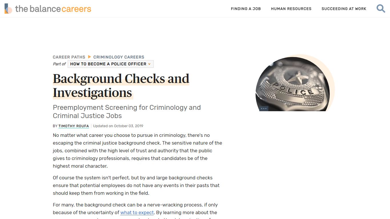 Background Checks and Investigations - The Balance Careers